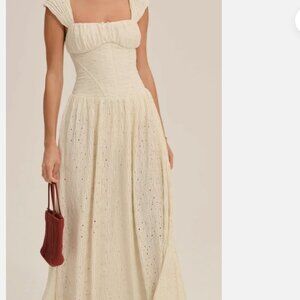 Erika Bustier Maxi Dress For love and lemons - S -Cream MSRP 329